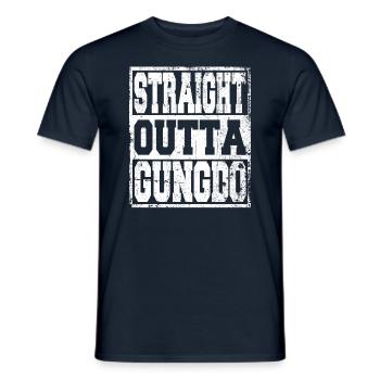Gungdo dit drôle - T-shirt homme - marine - Devant - AI Model Male 178 light (178cm)
