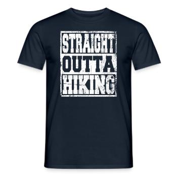 Hiking saying funny - Men's T-Shirt - navy - Front - AI Model Male 178 light (178cm)