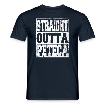 Peteca saying funny - Men's T-Shirt - navy - Front - AI Model Male 178 light (178cm)