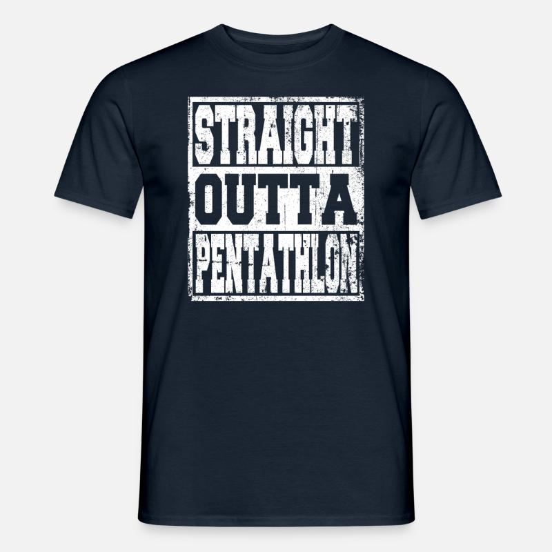 Pentathlon Spruch lustig - Männer T-Shirt - Navy
