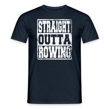Rudern Spruch lustig - Männer T-Shirt - Navy - Vorne - AI Model Male 178 light (178cm)