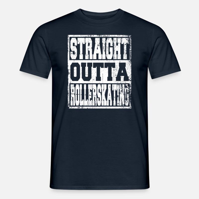 Rollerskating Spruch lustig - Männer T-Shirt - Navy
