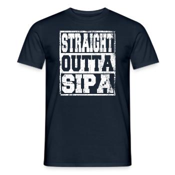 Sipan saying funny - Men's T-Shirt - navy - Front - AI Model Male 178 light (178cm)