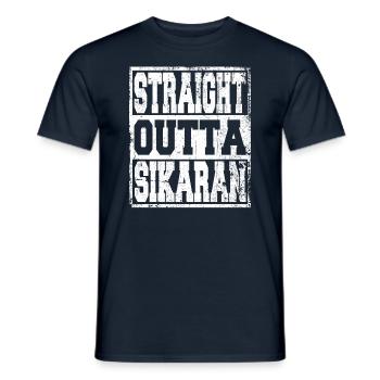 Sikaran saying funny - Men's T-Shirt - navy - Front - AI Model Male 178 light (178cm)