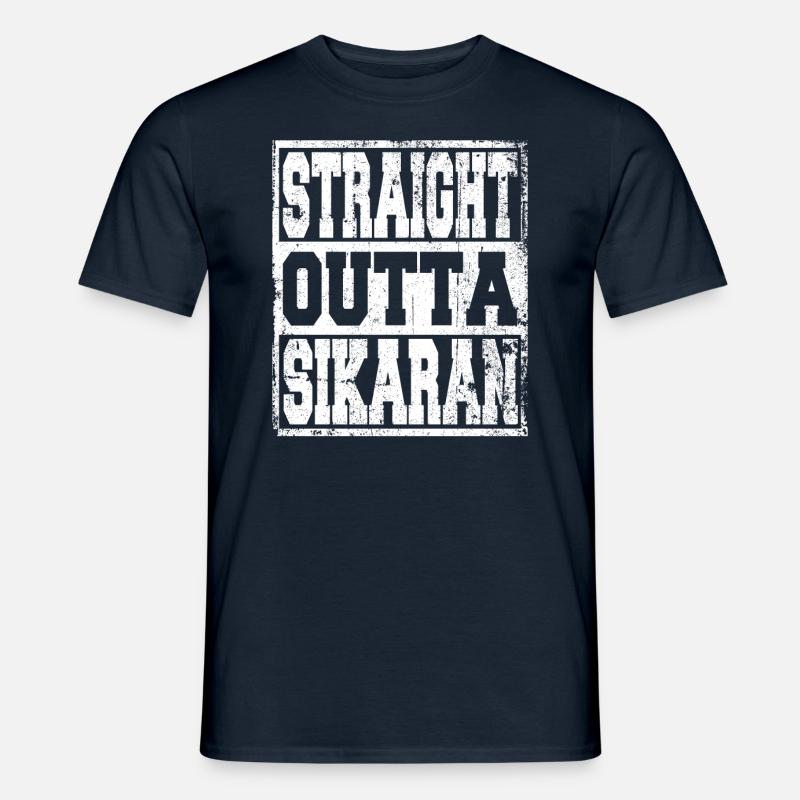 Sikaran Spruch lustig - Männer T-Shirt - Navy