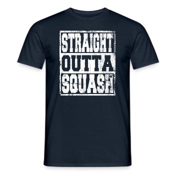 Squash saying funny - Men's T-Shirt - navy - Front - AI Model Male 178 light (178cm)
