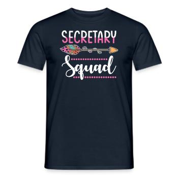 secrétaire - T-shirt homme - marine - Devant - AI Model Male 178 light (178cm)