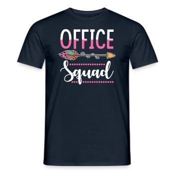 Travailleur de bureau - T-shirt homme - marine - Devant - AI Model Male 178 light (178cm)