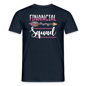 Finanz Gruppe - Männer T-Shirt - Navy - Vorne - AI Model Male 178 light (178cm)