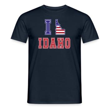 Idaho USA I love Albama - Männer T-Shirt - Navy - Vorne - AI Model Male 178 light (178cm)