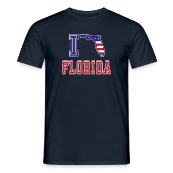 Florida USA I love Albama - Men's T-Shirt - navy - Front - AI Model Male 178 light (178cm)