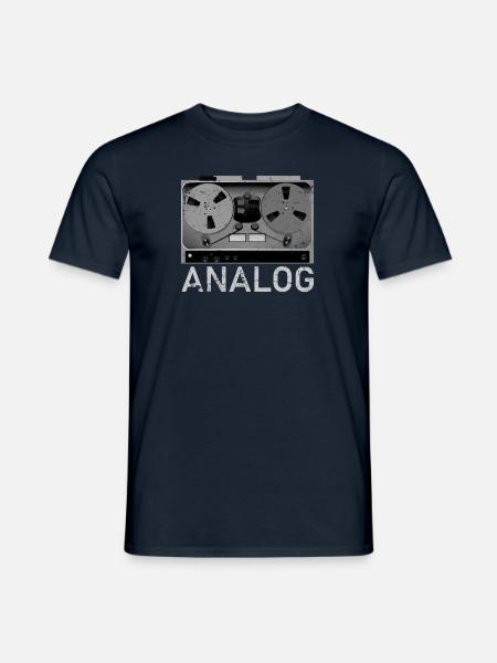 Tonbandgerät Analag - Männer T-Shirt - Navy