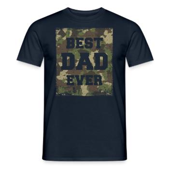 Best Dad Ever - Männer T-Shirt - Navy - Vorne - AI Model Male 178 light (178cm)