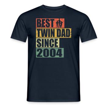 Twins Father Twin Father since 2004 - Men's T-Shirt - navy - Front - AI Model Male 178 light (178cm)