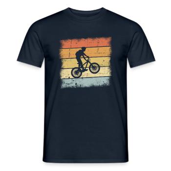Mountain Bike Retro - Men's T-Shirt - navy - Front - AI Model Male 178 light (178cm)