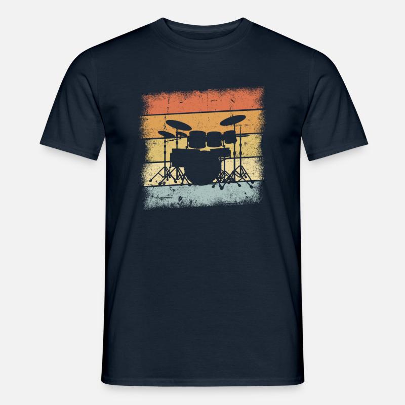 Drummer Geschenk - Männer T-Shirt - Navy