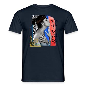 Baybayin word Pilipinas (Philippines) - Männer T-Shirt - Navy - Vorne - AI Model Male 178 light (178cm)