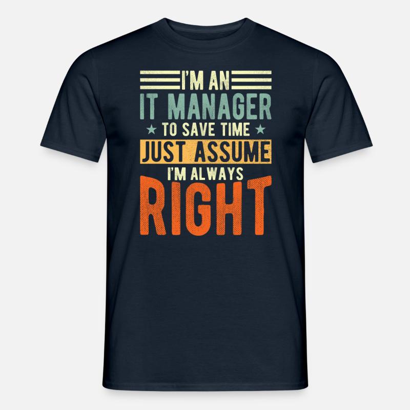 It Manager - Männer T-Shirt - Navy