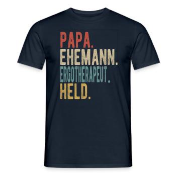 Ergotherapeut Papa Ehemann Held - Männer T-Shirt - Navy - Vorne - AI Model Male 178 light (178cm)