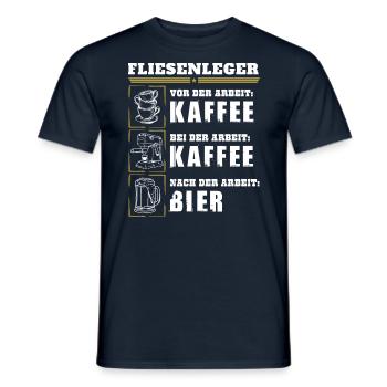 Mon quotidien de carreleur - T-shirt homme - marine - Devant - AI Model Male 178 light (178cm)
