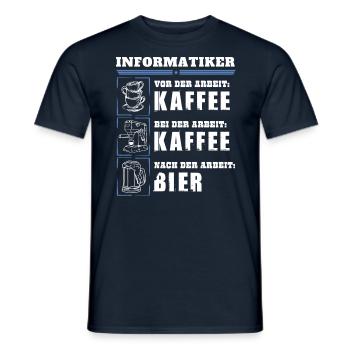 Mon quotidien d’informaticien - T-shirt homme - marine - Devant - AI Model Male 178 light (178cm)
