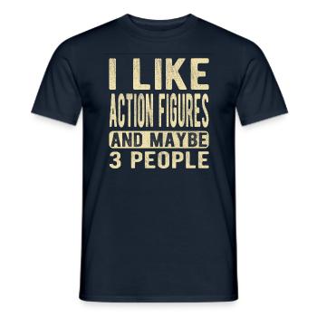 Figurines d’action Dicton - T-shirt homme - marine - Devant - AI Model Male 178 light (178cm)