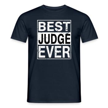 Meilleur juge de tous les temps Cadeau de juge - T-shirt homme - marine - Devant - AI Model Male 178 light (178cm)