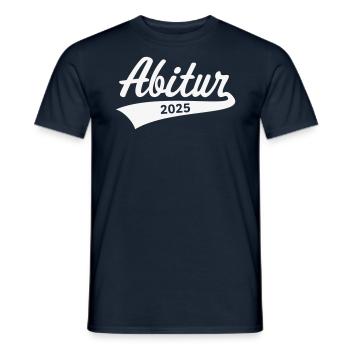 Abitur 2025 (Abiturient / Abi / Hochschulreife W) - Männer T-Shirt - Navy - Vorne - AI Model Male 178 light (178cm)
