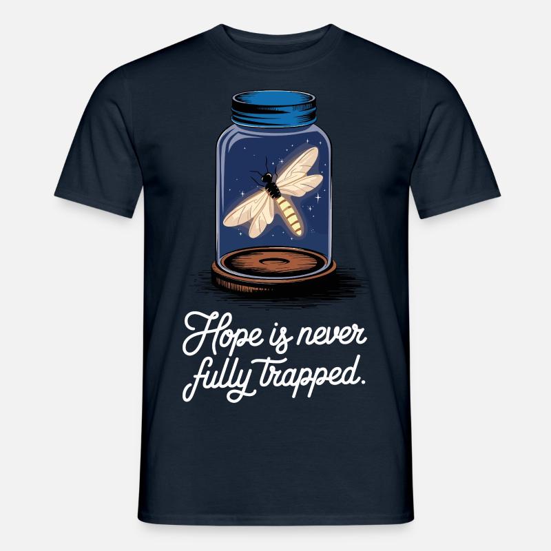 Hope Shines: Firefly Design - Men's T-Shirt - navy