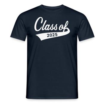 Classe de 2025 (Classe de diplôme) - T-shirt homme - marine - Devant - AI Model Male 178 light (178cm)