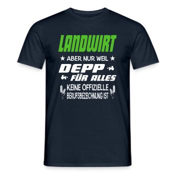 Landwirt lustiger Spruch Landwirtschaft - Männer T-Shirt - Navy - Vorne - AI Model Male 178 light (178cm)