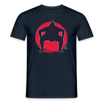Sumo Japan - Männer T-Shirt - Navy - Vorne - AI Model Male 178 light (178cm)