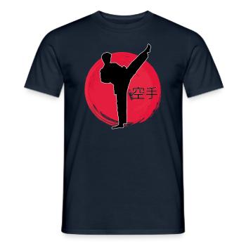 Karate Japan - Männer T-Shirt - Navy - Vorne - AI Model Male 178 light (178cm)