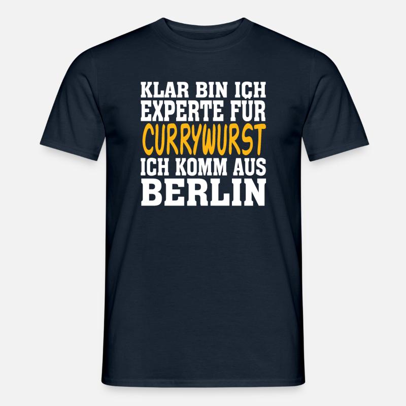 Currywurst - Männer T-Shirt - Navy