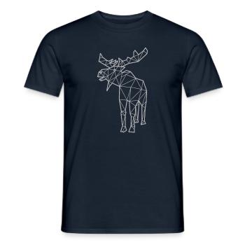Polygone d'orignal - T-shirt homme - marine - Devant - AI Model Male 178 light (178cm)