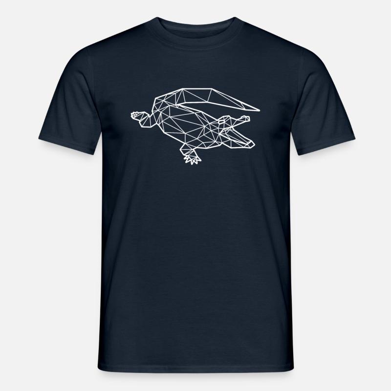 Polygone de crocodile - T-shirt homme - marine