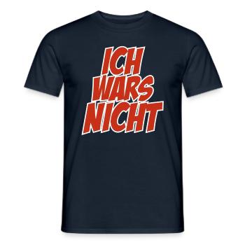 Ich wars nicht - Männer T-Shirt - Navy - Vorne - AI Model Male 178 light (178cm)