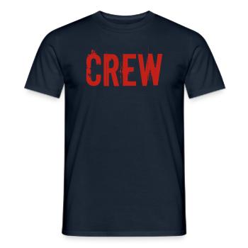Crew red - T-shirt homme - marine - Devant - AI Model Male 178 light (178cm)