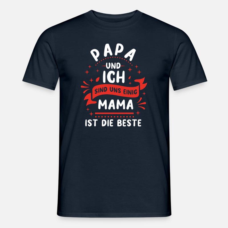 Beste Mama - Männer T-Shirt - Navy