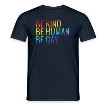 Soi joyeux - T-shirt homme - marine - Devant - AI Model Male 178 light (178cm)