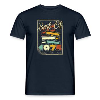 Best of 1975 - Männer T-Shirt - Navy - Vorne - AI Model Male 178 light (178cm)