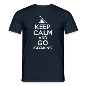 Kayak kayak clothing - Men's T-Shirt - navy - Front - AI Model Male 178 light (178cm)