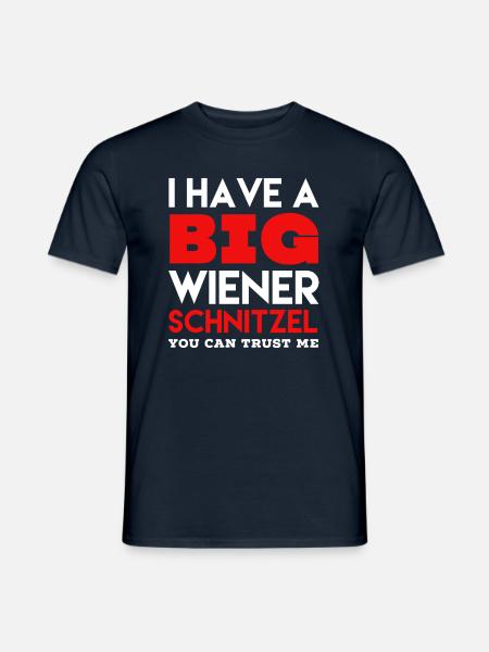 Wiener Schnitzel saying - Men's T-Shirt - navy