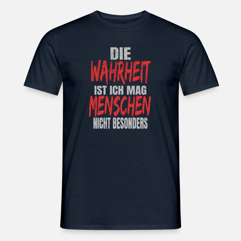 Ich hasse Menschen - Männer T-Shirt - Navy