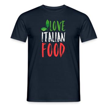 L'amour de la cuisine italienne - T-shirt homme - marine - Devant - AI Model Male 178 light (178cm)