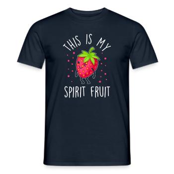 Dire drôle de fraise - T-shirt homme - marine - Devant - AI Model Male 178 light (178cm)