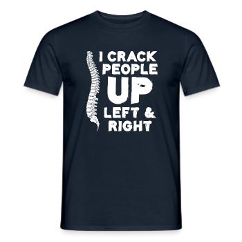 Osteopathen Geschenke - Männer T-Shirt - Navy - Vorne - AI Model Male 178 light (178cm)