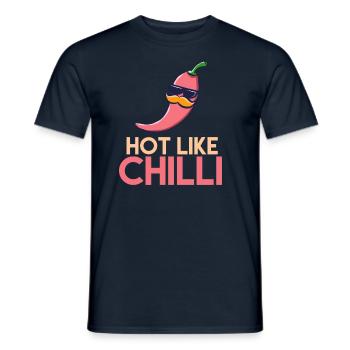 Hot like Chilli - Männer T-Shirt - Navy - Vorne - AI Model Male 178 light (178cm)