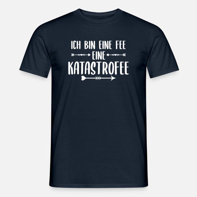 Lustiger Spruch Fee - Männer T-Shirt - Navy