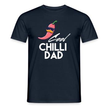 Chilli saying papa - Men's T-Shirt - navy - Front - AI Model Male 178 light (178cm)